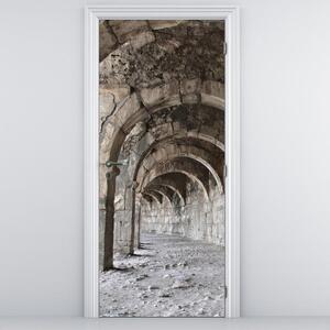 Fototapeta na dvere - kamenný tunel (95x205cm)