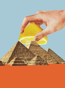 Ilustrácia Pyramides of Lemonade, Circular Concepts, (30 x 40 cm)