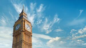 Umelecká fotografie Big Ben Clock Tower in London,, anyaivanova, (40 x 22.5 cm)