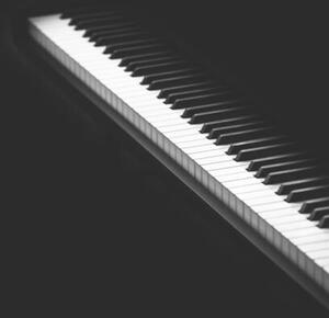 Umelecká fotografie piano keys isolated on white, Natalya Sergeeva, (26.7 x 40 cm)