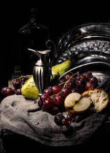 Umelecká fotografie artistic still life with fruits and, Leonid Sneg, (30 x 40 cm)