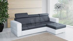 Mirjan24 Rohová sedacia súprava Softino, Dostupné poťahy: ekokoža Soft 017 + Inari 96, Strana: pravá 5902928084825