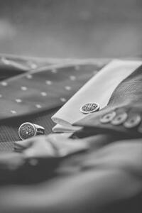 Umelecká fotografie luxury men's cufflinks, KucherukAndrey, (26.7 x 40 cm)