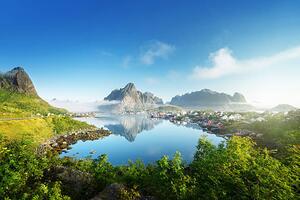 Umelecká fotografie Reine Village, Lofoten Islands, Norway, IakovKalinin, (40 x 26.7 cm)