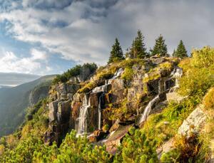 Umelecká fotografie Pancava waterfall in Karkonosze national park, alex_ugalek, (40 x 30 cm)