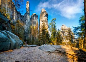 Umelecká fotografie National Park Adrspach-Teplice Rocktown, ewg3D, (40 x 30 cm)