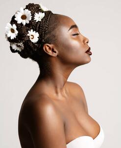 Umelecká fotografie Beauty Profile of African American Woman, inarik, (35 x 40 cm)