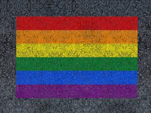 Umelecká fotografie Rainbow drawn LGBT pride flag, mirsad sarajlic, (40 x 30 cm)