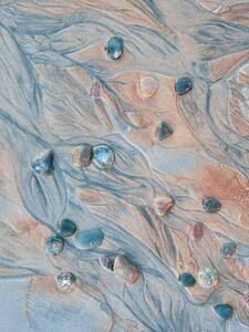 Fotografia Close-up of pebbles and textured sand, Johner Images, (30 x 40 cm)