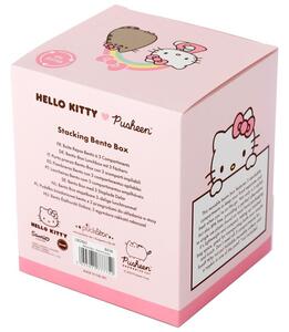Dvojposchodová krabička na jedlo s mačkami Pusheen a Hello Kitty