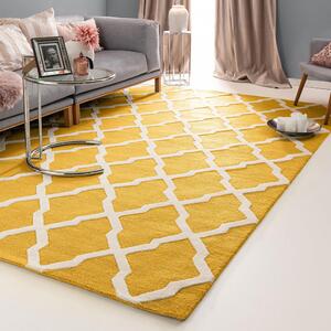 Jutex Kusový koberec Windsor 4657 žltý, Rozmery 1.20 x 1.70