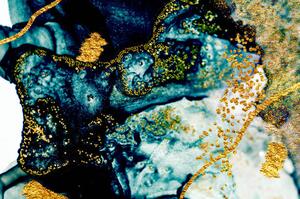 Ilustrácia River. Marble art. Background., CARACOLLA, (40 x 26.7 cm)