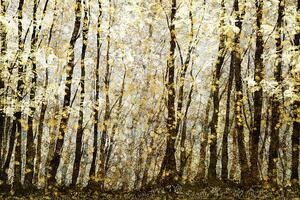 Ilustrácia Forest filed with golden autumn leaves, Andrew Bret Wallis, (40 x 26.7 cm)