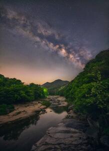 Umelecká fotografie Mt. Songnisan, Hwayanggugok, Milky Way, TigerSeo / Imazins, (30 x 40 cm)