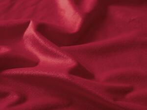 Biante Zamatový oválny obrus Velvet Prémium SVP-007 Malinovo červený 140x220 cm