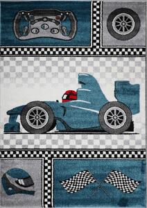 Jutex Detský koberec Playtime 0460A modrý, Rozmery 1.50 x 0.80