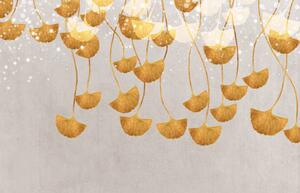 Ilustrácia Abstract golden leaf art. Rich texture., Luzhi Li, (40 x 26.7 cm)