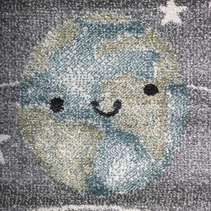 Jutex Detský koberec Playtime 2105A sivý, Rozmery 1.50 x 0.80