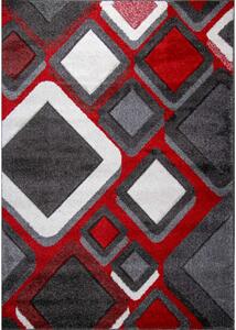Koberec Wilmer 5801B čierno-červený, Rozmery 1.10 x 0.60
