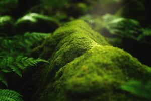 Fotografia Closeup shot of moss and plants, Wirestock, (40 x 26.7 cm)