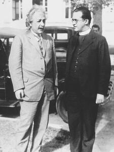 Umelecká fotografie Albert Einstein and Georges Lemaitre Abbot, 1933, Unknown photographer,, (30 x 40 cm)