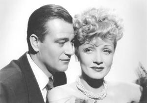 Umelecká fotografie John Wayne And Marlene Dietrich, (40 x 26.7 cm)