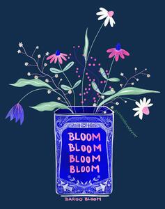 Ilustrácia Tin Can Flower Illustration, Baroo Bloom, (30 x 40 cm)