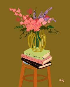 Ilustrácia Floral Vase, Arty Guava, (30 x 40 cm)