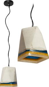 Toolight - Závesná lampa Loft APP493-1CP, béžová-modrá, OSW-01553