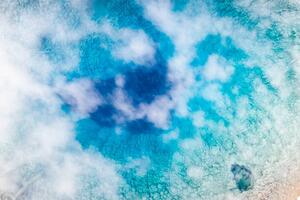 Umelecká fotografie Steam of geyser from above, Semera,, Roberto Moiola / Sysaworld, (40 x 26.7 cm)