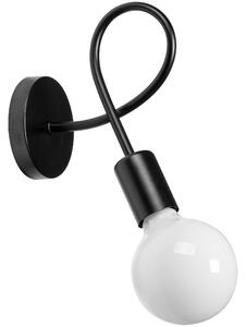 Toolight - Nástenná kovová lampa na stenu PARADISE 1xE27 60W 392199, čierna, OSW-04008