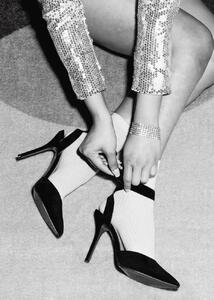 Umelecká fotografie Legs Party Black and White, Pictufy Studio, (30 x 40 cm)