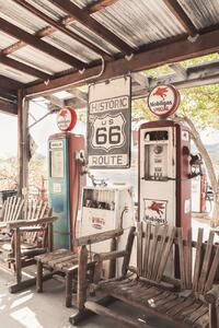 Umelecká fotografie Route 66 Gas Station, Henrike Schenk, (26.7 x 40 cm)