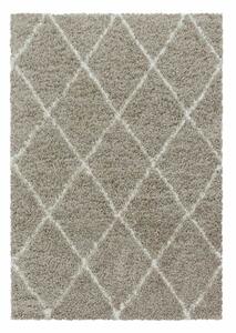 Kusový koberec Alvor Shaggy 3401 béžový, Rozmery 1.20 x 1.70