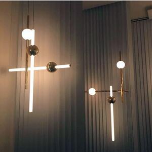 Toolight - LED stropné svietidlo 60cm 12W APP478-CP, zlatá-biela, OSW-00610