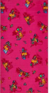 Jutex Detský koberec funny bear ružový 95x200 cm, Rozmery 2.00 x 0.95
