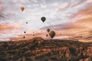 Umelecká fotografie Cappodocia Hot Air Balloon, Ayse Yorgancilar, (40 x 26.7 cm)