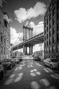 Umelecká fotografie NEW YORK CITY Manhattan Bridge, Melanie Viola, (26.7 x 40 cm)