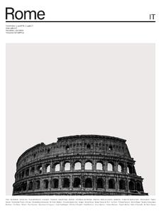 Ilustrácia City Rome 1, Finlay & Noa, (30 x 40 cm)