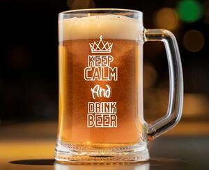 Dekorant Pivný polliter KEEP CALM AND DRINK BEER