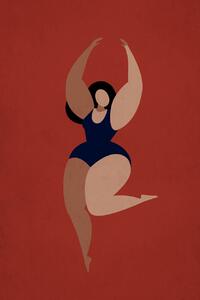 Ilustrácia Prima Ballerina, Kubistika, (26.7 x 40 cm)