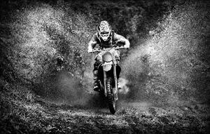 Umelecká fotografie Motocross, PAUL GOMEZ, (40 x 24.6 cm)