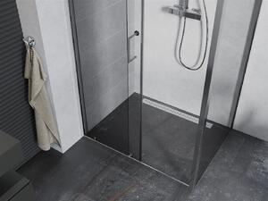 Mexen APIA, sprchový kút s posuvnými dverami 100 (dvere) x 70 (stena) cm, 5mm číre sklo, chrómový profil, 840-100-070-01-00