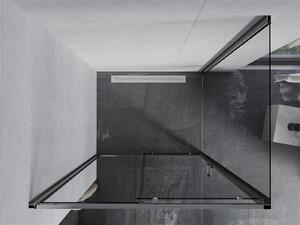 Mexen APIA, sprchový kút s posuvnými dverami 90 (dvere) x 70 (stena) cm, 5mm číre sklo, chrómový profil, 840-090-070-01-00