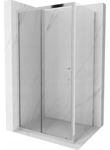 Mexen APIA, sprchový kút s posuvnými dverami 150 (dvere) x 90 (stena) cm, 5mm číre sklo, chrómový profil, 840-150-090-01-00