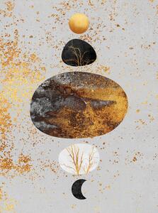 Ilustrácia Sun And Moon, Elisabeth Fredriksson, (30 x 40 cm)