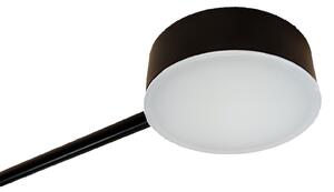 Toolight - LED stropné svietidlo 8-ramenné 8x40W APP210-3CPR + diaľkové ovládanie, čierna, OSW-08465