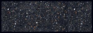 Jutex Rohož Cook&Wash terrazzo black, Rozmery 1.50 x 0.50