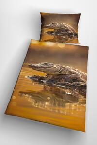 3d obliečky Crocodile mikroplyš 140x200 cm