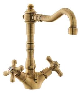 Umývadlová batéria Paffoni Ricordi s výpusťou bronz IR085BR